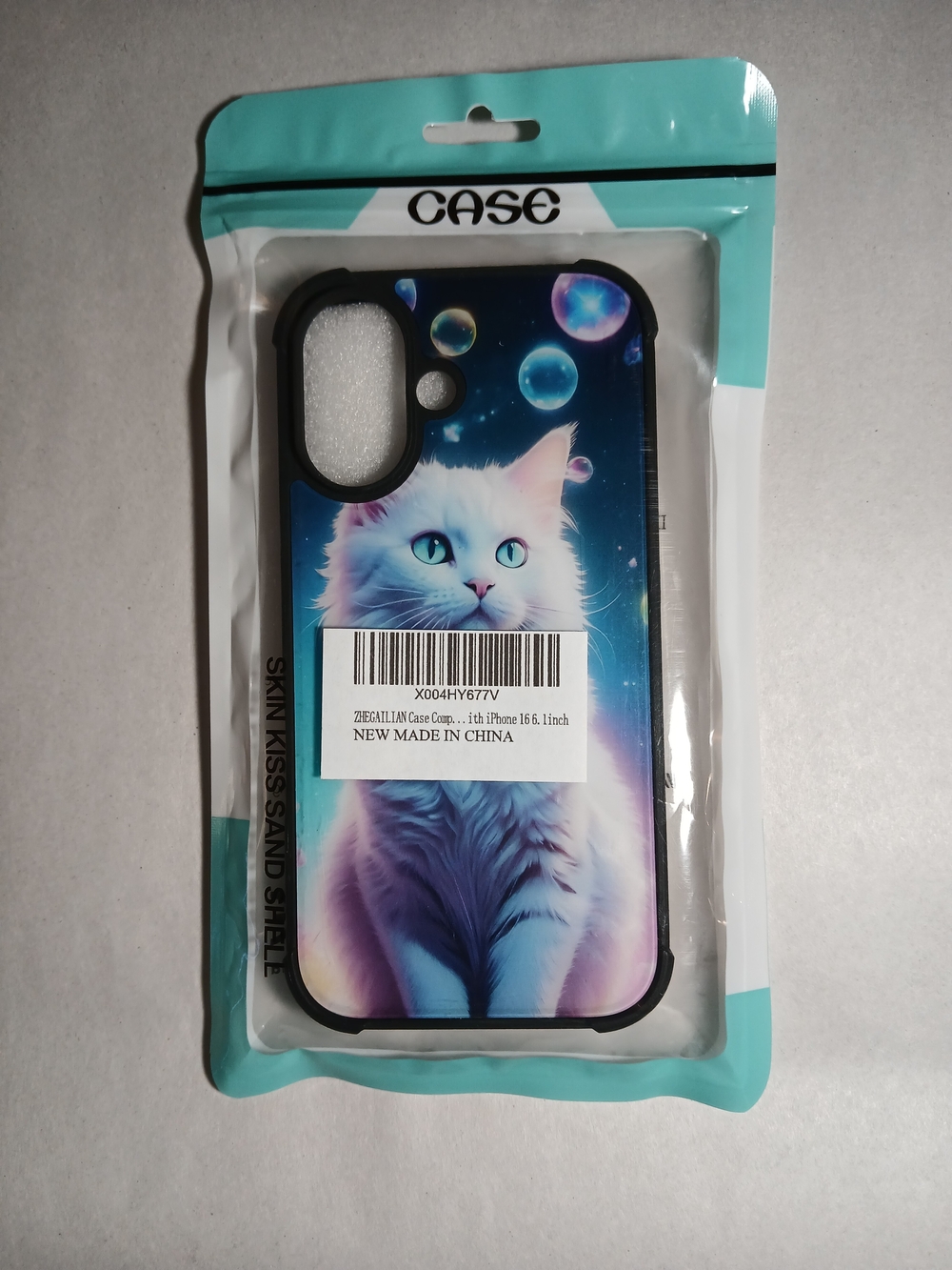 Cat Bubble Case Compatible With  iPhone 16 (6.1 Inch Model)  New